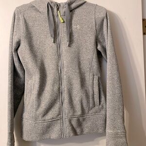 Women’s Under Armour zip up hooded sweatshirt. Size M